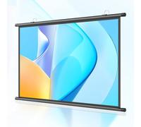 Schermo di proiezione, manuale, in fibra di vetro, montaggio a parete, montaggio a soffitto, 4:3, 16:9, angolo di visualizzazione di 170°, per interni ed esterni, dimensioni multiple (16:9, 60in)