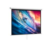 Schermo di proiezione manuale interno 171 x 128 cm oscurante con bloccaggio automatico moderno e minimalista