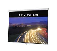 Schermo di proiezione manuale Kimex 2,80x1,75m Formato 16:10