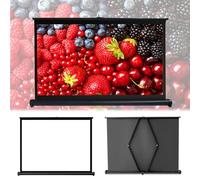 Schermo Di Proiezione Manuale, Schermo Per Film, HD Schermo Proiettore Portatile Schermo, Formato 4:3 16:9, Schermo Proiezione Avvolgibile Per Interni Ed Esterni, Telo Per Proiettore(40",16:9)