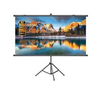Schermo di Proiezione Portatile per Esterni 4K Ultra HD da 60" 72" 84" con Treppiede, Schermo Cinematografico da Parete per Cinema Al Chiuso(72"(16:9))