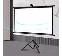 Schermo di Proiezione Portatile per Treppiede, Schermo per Proiettore E Supporto 4:3/16:9, Supporto Pieghevole Leggero A Scomparsa, Schermo per Proiettore per Home Theater di Film, 16:09:00, 60"