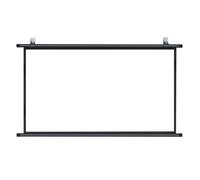 Schermo di proiezione portatile, Schermo for proiettore a scomparsa manuale Home Theater Nero da 30 a 72 pollici 4:3 16:9 4K HD(50 Inch (4:3))