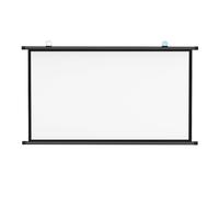 Schermo di proiezione portatile, Schermo for proiettore ad abbassamento manuale Nero Dimensioni multiple 4:3/16:9 Interni ed esterni(72 Inch 16:9)