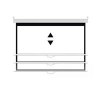 Schermo di proiezione portatile, Schermo for proiettore retrattile da 72 pollici Blocco automatico 16:9 4:3 Montaggio a soffitto a parete(72inch-4:3)