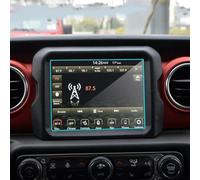 Schermo di protezione GPS 7 7 pollici/8.4 per Wrangler Uconnect 2018-2019 | Compatibile con Jeep, Vetro, Navigazione, Protettivo, Anti Graffio, Alta Trasparenza, Facile Installazione, Durevole