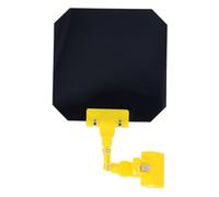 Schermo di protezione per saldatura, pannello quadrato in PP da 18 cm, anti-luce intensa, fissaggio a clip per saldatura ad arco sotto argon (giallo)