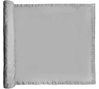 Schermo di Recinzione per La Privacy del Balcone - Copertura del Parabrezza Tessuto in Poliestere Pu - Resistente al Vento E all'Acqua - per Ponte, Patio, Cortile, Piscina all, Light Gray, 0.7x4m