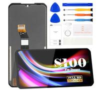 Schermo di ricambio per Doogee S100/S100 Pro, display LCD per Doogee S100 Pro, touch screen, digitalizzatore con kit di riparazione (nero)