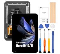 Schermo di ricambio per GoPro Hero 9 LCD Display - per GoPro Hero9 LCD Action Camera Touch Screen Digitizer Glas Panel Sensor montaggio completo con kit di riparazione (nero)