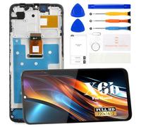 Schermo di ricambio per Huawei Honor X6B, display LCD per Huawei Honor X6B, JDY-LX1, JDY-LX2, kit di riparazione con cornice (nero)