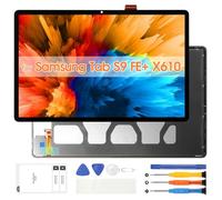 Schermo di ricambio per Samsung Galaxy Tablet S9 FE+ per Samsung Tab S9 FE Plus SM-X610 X616, display LCD digitalizzatore touch screen con strumenti di riparazione (nero, 12,4 pollici)
