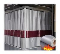 Schermo Di Saldatura Ad Alta Resistenza, Tessuto In Fibra Di Vetro Con Occhiello In Rame, Coperte Antincendio Rivestite In Silicone Con Pannello Rosso Con Finestra Di Ispezione(2.5x3 m/8.3x9.8 ft)