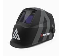 Schermo di saldatura automatico HELLMET R-05 BLACK, True Color e Visione Reale 3D, Filtro DIN 3/4-8/9-13, 4 Sensori, Qualità Ottica 1/1/1/2, MMA, MIG/MAG e TIG, Design Leggero e Cablaggio Confortevole