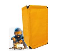 Schermo di saldatura con telaio, Confezione da 2 schermi for saldatura arancioni 110x58 cm for protezione da scintille e schizzi(Iron pipe 110x58cm)