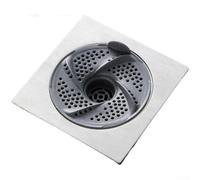 Schermo di scarico a pavimento con design a vortice per lavandino del bagno e scarico della doccia, per aiutare a prevenire problemi di scarico dei capelli nel tempo (grigio-3)