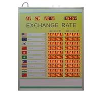 Schermo di visualizzazione del tasso di cambio del LED con telecomando e funzione di memoria per le istituzioni finanziarie