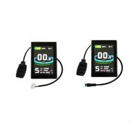 Schermo di visualizzazione per bicicletta elettrica KT LCD8SU modello 24 V 36 V 48 V compatibile con connettore impermeabile SM a 5 pin con velocità in tempo reale e informazioni sulla batteria