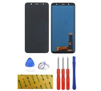 Schermo Display Sostituzione con Samsung Galaxy A6 Plus 2018 (A6+ 2018) A605 A605F Nero LCD Vetro Digitizer Touch Screen Ricambio Utensili Strumenti N.Astro-A.desivo Riparazione - Senza Cornice
