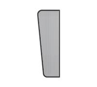 Schermo Divisorio For Orinatoio Da 1 Pezzo, 120 Cm, Vetro Temperato E Telaio In Acciaio Inossidabile(Black,100cm 2pcs)