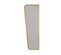 Schermo Divisorio For Orinatoio Da 1 Pezzo, 120 Cm, Vetro Temperato E Telaio In Acciaio Inossidabile(Gold,100cm 4pcs)