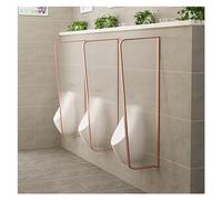 Schermo divisorio for orinatoio in vetro e acciaio inossidabile | Multicolor 120x40cm 1/2/3/4 pezzi for Hotel/Centri commerciali/Pubblico: Privacy(Rose Gold,3pcs)