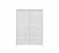 Schermo Divisorio In Legno For La Privacy, Decorativo Con Tubi E Listelli, Recinzione Giardino, Patio, Adatto Patii Balconi(Color-2,90x90cm)