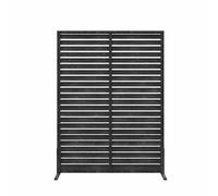 Schermo Divisorio In Legno For La Privacy, Decorativo Con Tubi E Listelli, Recinzione Giardino, Patio, Adatto Patii Balconi(Color-1,90x120cm)