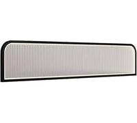 Schermo divisorio in vetro, Parete divisoria da bancone con luce LED, divisori decorativi for ristoranti e sale da pranzo(Black-a,120x25cm)