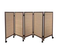 Schermo Divisorio Oscurante For La Privacy,stanze Corte Con Ruote,for La Separazione Tra Ufficio,dormitorio E Asilo(altezza:31,49/39,37/47,24 Pollici)(39.37 x 15.74in-5pcs)