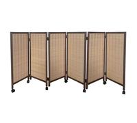 Schermo Divisorio Oscurante For La Privacy,stanze Corte Con Ruote,for La Separazione Tra Ufficio,dormitorio E Asilo(altezza:31,49/39,37/47,24 Pollici)(47.24 x 15.74in-6pcs)