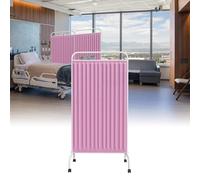 Schermo Divisorio Per La Privacy Medica A 1 Pannello Su Ruote, Recinzione Temporanea Pieghevole Per Divisorio Per Ambienti, Divisorio Per Sala Di Monitoraggio In Terapia Intensiva(Pink)