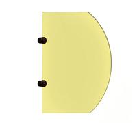 Schermo divisorio per orinatoio, divisorio per la privacy dei bambini con cartoni animati, divisorio per orinatoio, divisorio per la protezione del WC per scuole/asili (colore: spillo (giallo 1 p