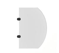 Schermo divisorio per orinatoio, divisorio per la privacy dei bambini con cartoni animati, divisorio per orinatoio, divisorio per la protezione del WC per scuole/asili (colore: spillo (bianco sp