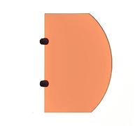 Schermo divisorio per orinatoio, divisorio per la privacy dei bambini con cartoni animati, divisorio per orinatoio, divisorio per la protezione del WC per scuole/asili (colore: spillo (arancione