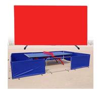 Schermo divisorio Pieghevole per Ping Pong - Divisorio per la Privacy per Allenamento Individuale con Staffa Girevole per Garage e Stadio, Rosso, 140x75 cm (2 Pezzi) - Ideale per la Pratica