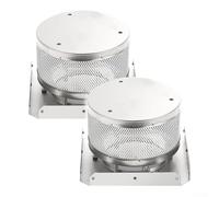 Schermo emettitore e kit base per piramide per riscaldatori da patio che supportano distanza tra i fori del riflettore di 7 cm o 10 cm (distanza foro 7 cm)
