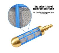 Schermo filtrante in ottone con attacchi filettati 3/4 5/8 per impianti idrici