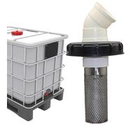 Schermo filtrante per tubo da giardino, Schermo filtrante per barile d'acqua - Filtro per tubo di scarico 'acqua piovana - Attacco per tappo del tubo del filtro del secchio a pioggia per foglie morte