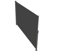 Schermo For La Privacy Del Parasole Impermeabile Completamente Assemblato | Tenda laterale regolabile, con maniglia tira e spingi liscia, 1,8x5 m/6x16 piedi, 1,6x5 m/5x16 piedi(Dark Gray,2x5m/7x16ft)
