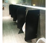 Schermo For La Privacy Dell'orinatoio Da Uomo A Parete For L'Home Office (Colore : Nero)(Black,2Pcs)