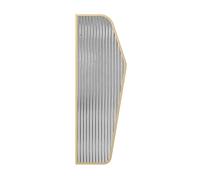 Schermo for la privacy dell'orinatoio in vetro e ferro | Multicolor 1/2/3/4 pz. for Bagni Pubblici Centri Commerciali: Divisorio in Vetro(Gold,3pcs)