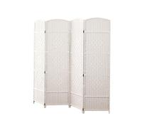 Schermo for la privacy divisorio, divisorio corto pieghevole in rattan for ufficio domestico e scuola materna(4 Panels)