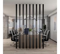 Schermo for la privacy divisorio, parete divisoria in metallo e ferro, pannello decorativo da soffitto a pavimento for studio, corridoio e scala(8pcs-a,230cm/91in/7.5ft)