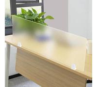 Schermo for la Privacy in Acrilico Indipendente, divisorio da scrivania Satinato con Clip, Schermo for Portatile Contro distrazione visiva, for cubicolo di Lavoro(30x120cm)