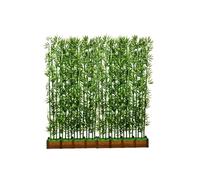 Schermo For La Privacy In Seta Artificiale Di Bambù, Copertura Decorativa For Piante Finte For Condizionatori D'aria E Bidoni Della Spazzatura, F(80cm/31.5in-14 X 1.5m Pole)