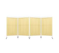 Schermo For La Privacy Pieghevole, Divisorio For Ambienti Da Pavimento, Divisorio Verticale Indipendente, Protezione Della Privacy, Pieghevole A Forma Di L/C/V/W(Color 3,4-panel)