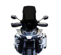 Schermo for parabrezza moto Deflettori antivento for Visiera trasparente per motociclette(Black add 10cm)