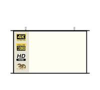 Schermo for proiettore a griglia bianca montato a parete Anti-luce 60 84 100 Tenda for proiezione domestica for feste in ufficio da 120 pollici,Antirughe(100 inch)