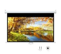 Schermo for Proiettore a Scomparsa Manuale, Schermo di Proiezione Retrattile con Blocco Automatico, Bordo di Mascheratura Nero Leggero for Film 4K HD, for Pareti e Soffitti(60 inch 4:3)
